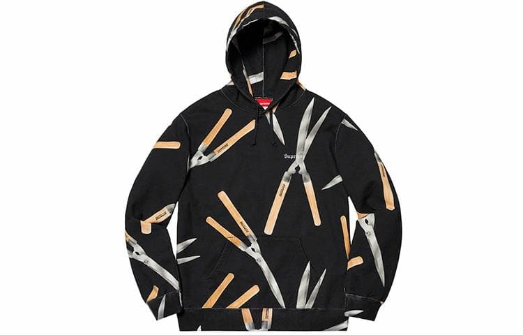 Кофта Supreme SS19 Shears Hooded Sweatshirt Black - изображение 1