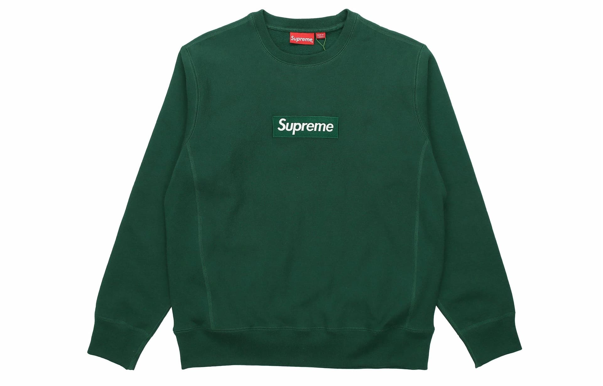 Худи Supreme FW18 Box Logo Crewneck Dark Green - изображение 1