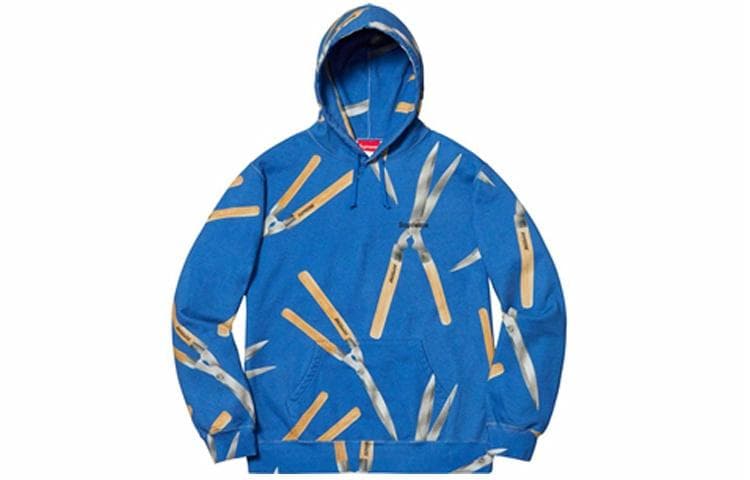 Кофта Supreme SS19 Shears Hooded Sweatshirt Royal - изображение 1