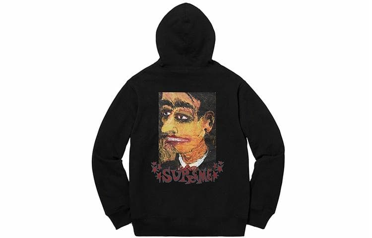 Кофта Supreme FW18 Portrait Hooded Sweatshirt Black - изображение 1