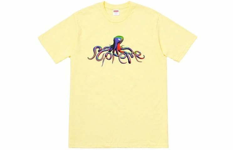 Футболка Supreme Tentacles Tee Pale Yellow - изображение 1