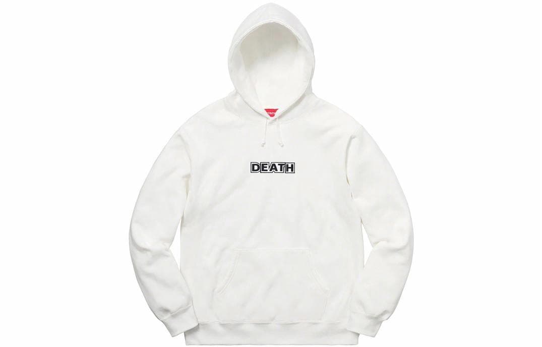 Кофта Supreme x Gilbert x George DEATH Hooded Sweatshirt White - изображение 1