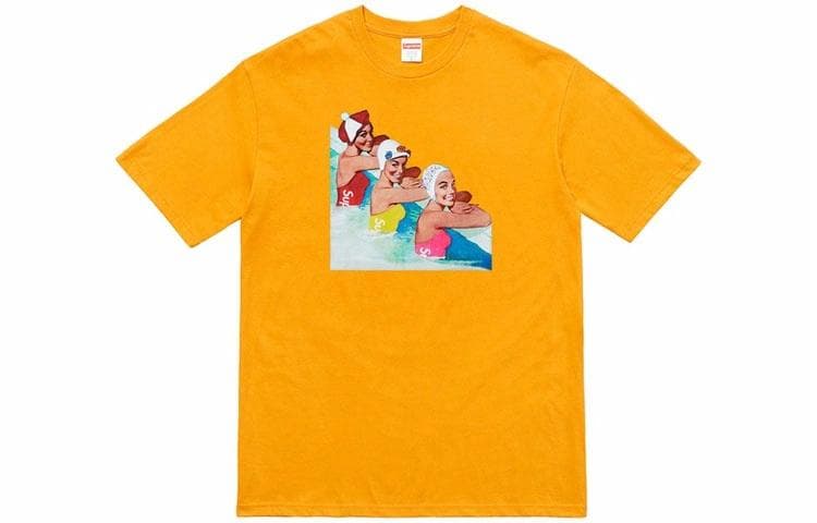 Футболка Supreme SS18 Swimmers Tee Mustard - изображение 1