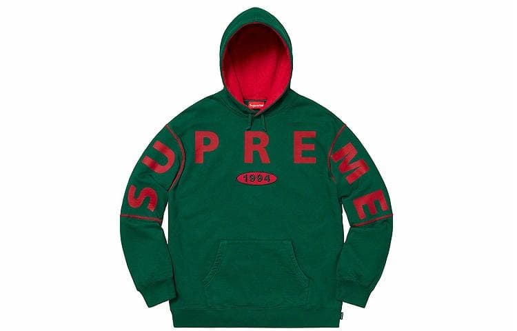 Кофта Supreme FW19 Week 1 Spread Logo Hooded Sweatshirt Logo - изображение 1