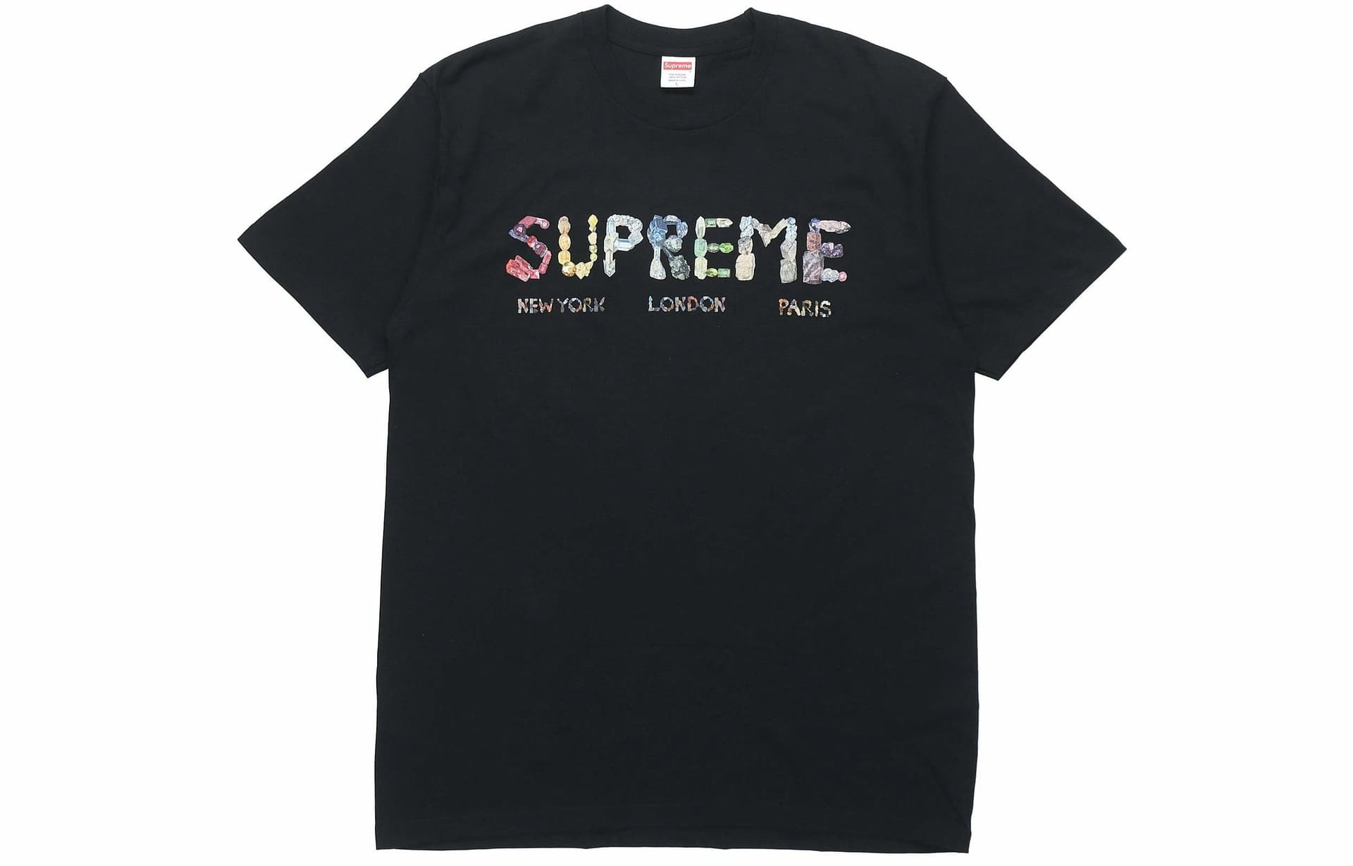 Футболка Supreme SS18 Rocks Tee Black - изображение 1