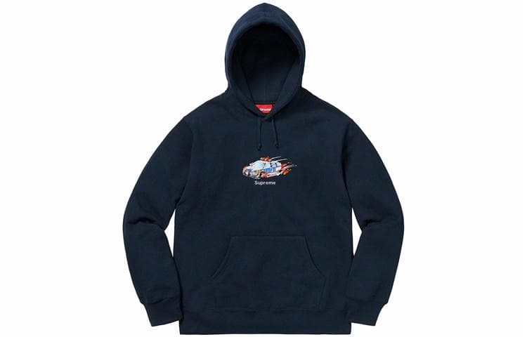 Кофта Supreme Cop Car Hooded Sweatshirt Navy - изображение 1