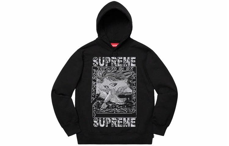 Кофта Supreme FW19 Doves Hooded Sweatshirt - изображение 1