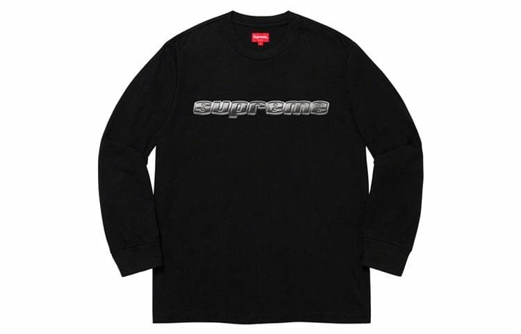 Худи Supreme FW19 Week 3 Chrome Logo LS Top logo - изображение 1