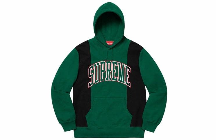 Кофта Supreme Paneled Arc Hooded Sweatshirt Green - изображение 1