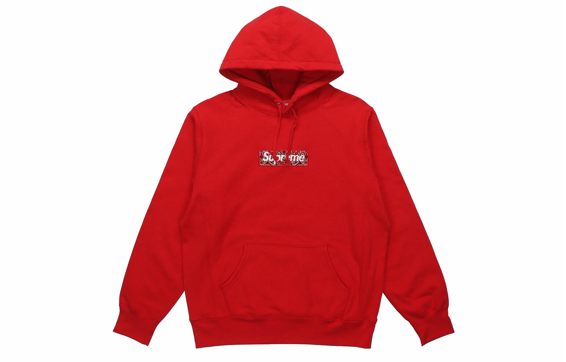 Кофта Supreme Bandana Box Logo Hooded Sweatshirt - изображение 1