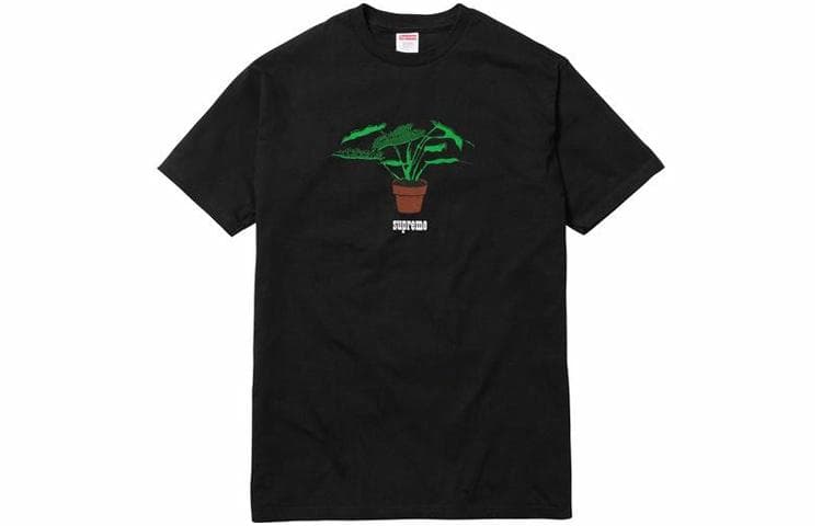 Футболка Supreme FW17 Plant Tee Pale Black - изображение 1