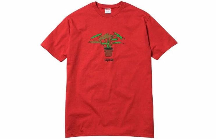 Футболка Supreme FW17 Plant Tee Pale Red - изображение 1