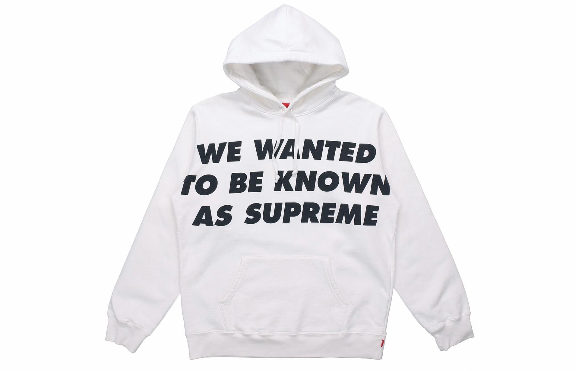 Кофта Supreme Hooded Sweatshirt White - изображение 1