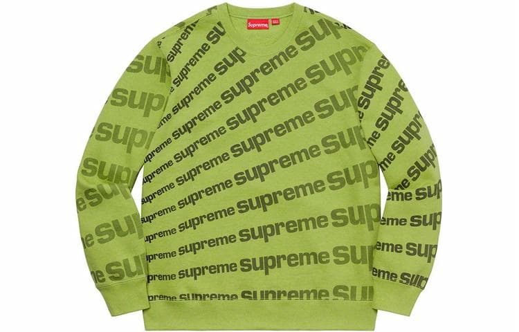 Худи Supreme Radial Crewneck Green - изображение 1