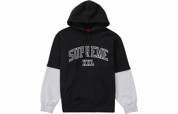 Кофта Supreme Hooded Sweatshirt Black - изображение 1