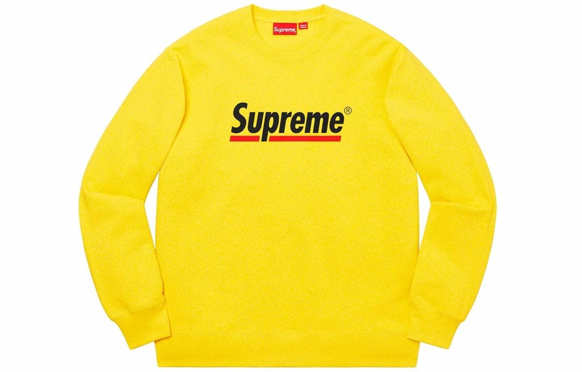 Худи Supreme SS20 Week 2 Underline Crewneck logo - изображение 1