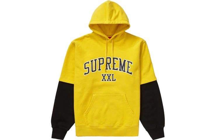Кофта Supreme Hooded Sweatshirt Yellow - изображение 1