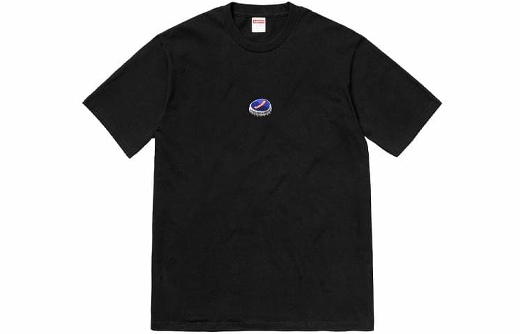 Футболка Supreme FW18 Bottle Cap Tee Black - изображение 1