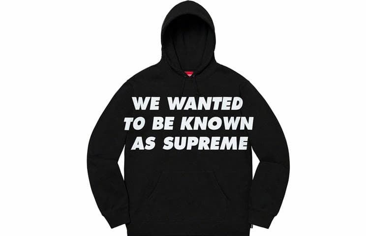 Кофта Supreme Known As Hooded Sweatshirt Black - изображение 1