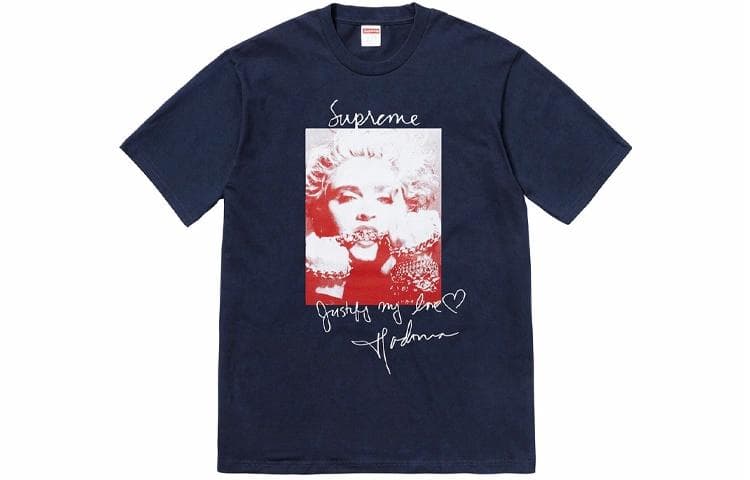 Футболка Supreme FW18 Madonna Tee Navy T - изображение 1