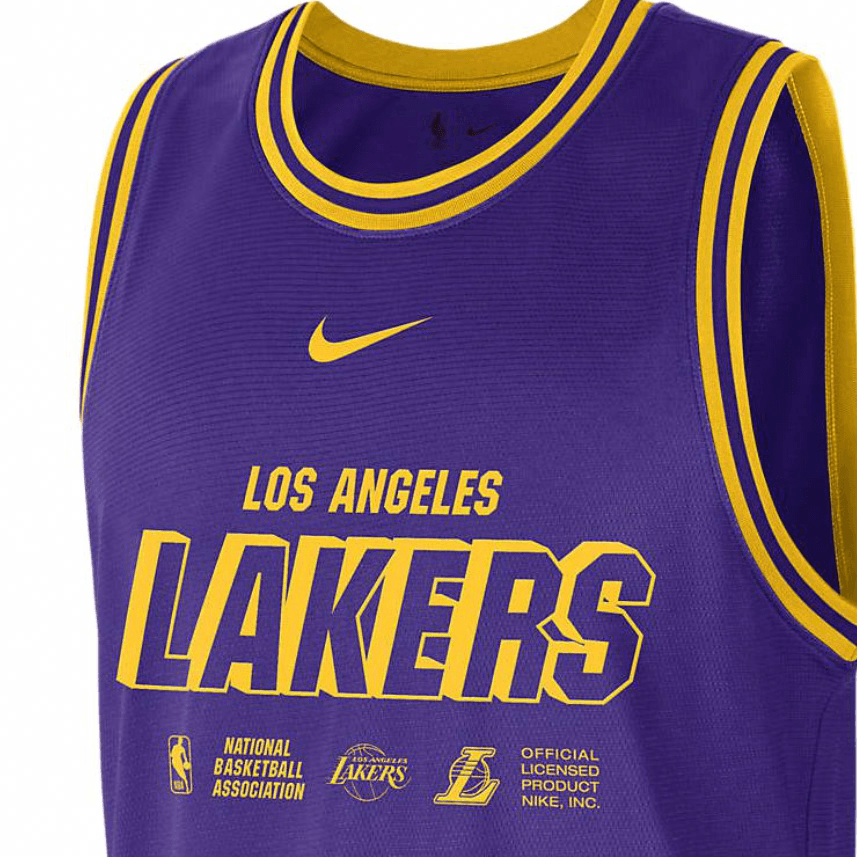 Баскетбольная майка Nike Dri-FIT Los Angeles Lakers Purple - изображение 3