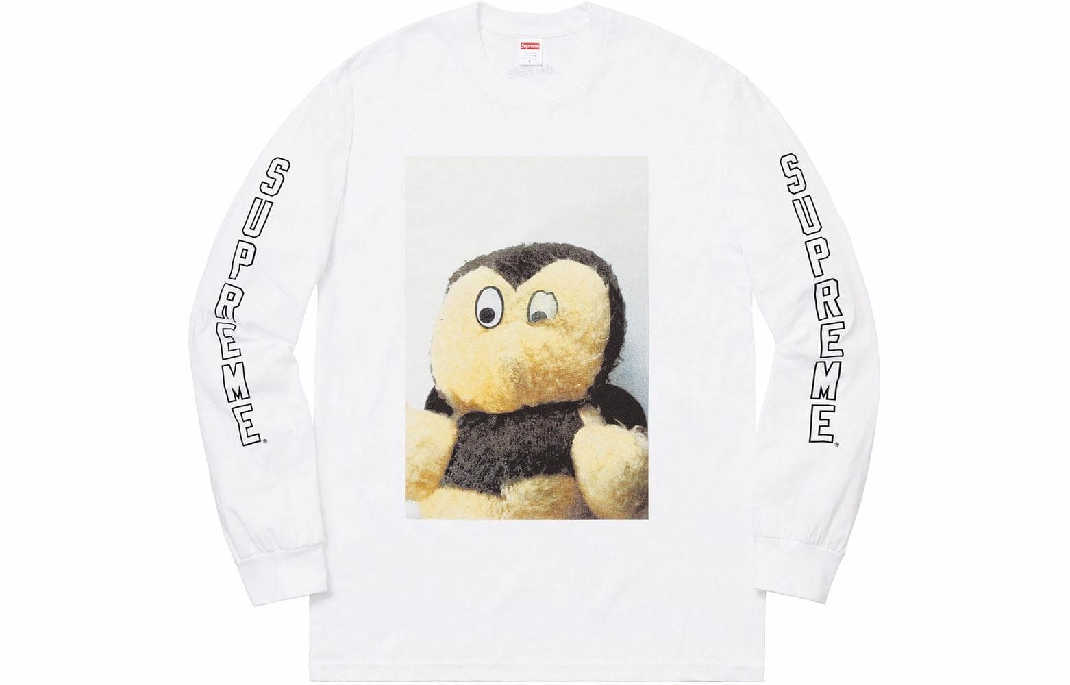 Футболка Supreme FW18 Mike Kelley AhhYouth! L/S Tee White - изображение 1