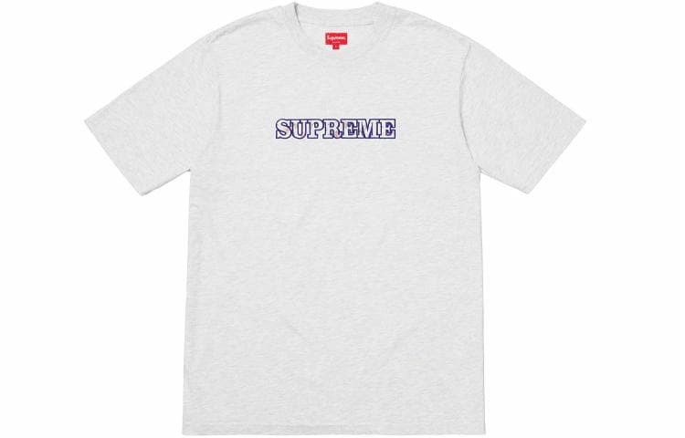 Футболка Supreme FW18 Floral Logo Tee Ash Grey - изображение 1