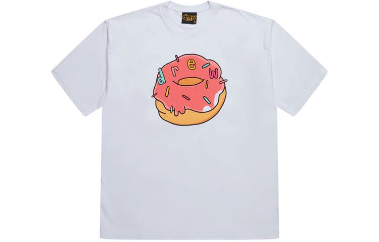 Футболка Drew House logo FW21 Donut Ss Tee Whtie T - изображение 1