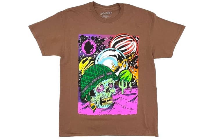 Футболка Travis Scott Cactus Jack x Sheck Wes Udboy On Astroworld Tour Tee Brown T - изображение 1