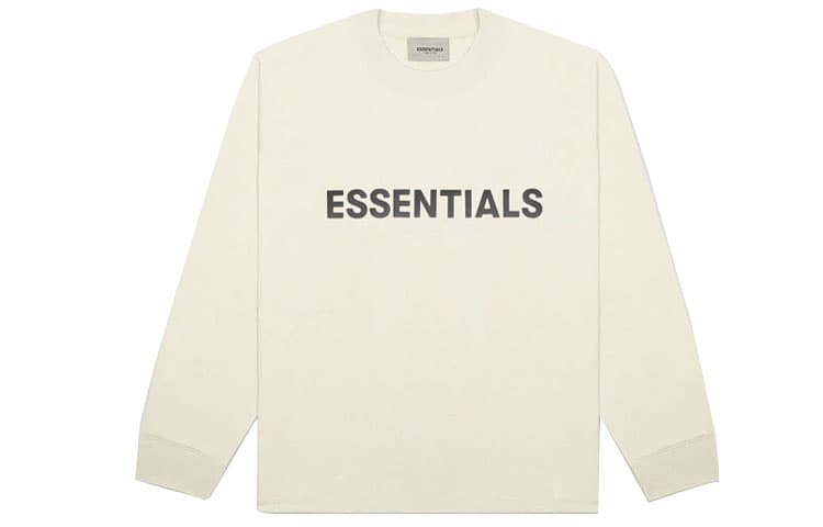 Кофта Fear of God Essentials Boxy Long Sleeve T-Shirt Cream - изображение 1