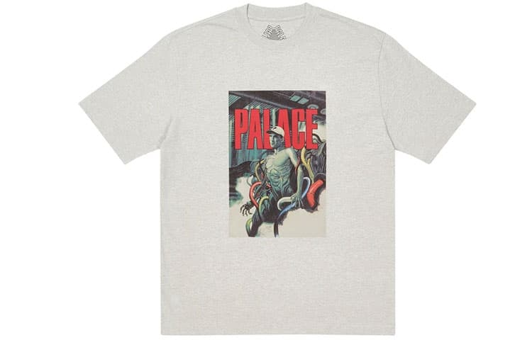 Футболка PALACE FW21 Mangas T-shirt Grey Marl LogoT - изображение 1