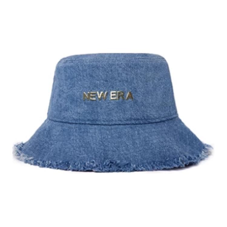 Панама new era Хлопок полиэстер Шляпы ведра Женские Синий - изображение 2