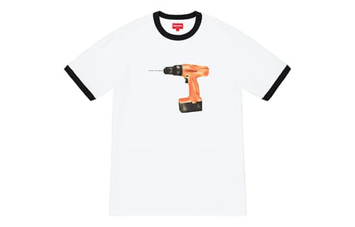 Футболка Supreme SS19 Drill Ringer Black - изображение 1