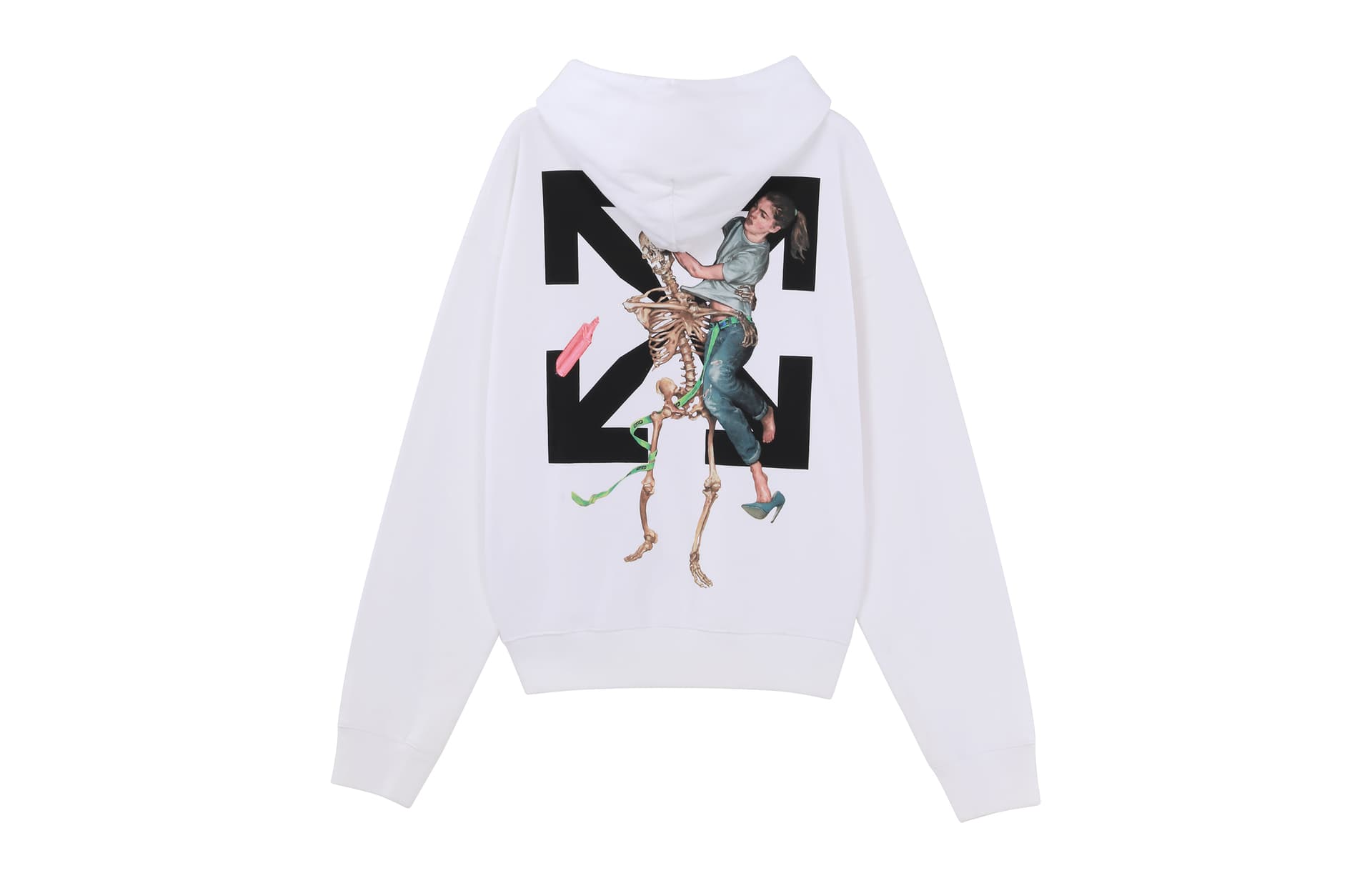 Худи OFF-WHITE Arrows Hoodie White - изображение 1