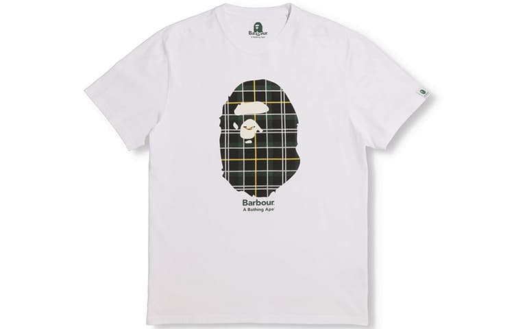 Футболка A BATHING APE x BARBOUR LogoT - изображение 3