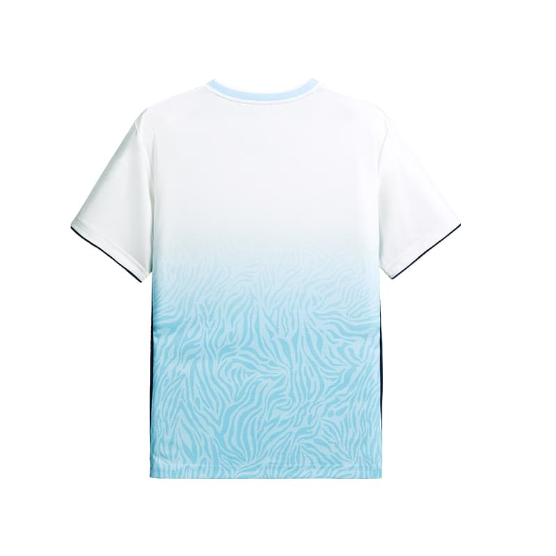 Kawasaki Tournament Series Moisture-Wicking 7A Antibacterial Lightweight Soft Short-Sleeve Badminton Shirt Womens Light Blue - изображение 2
