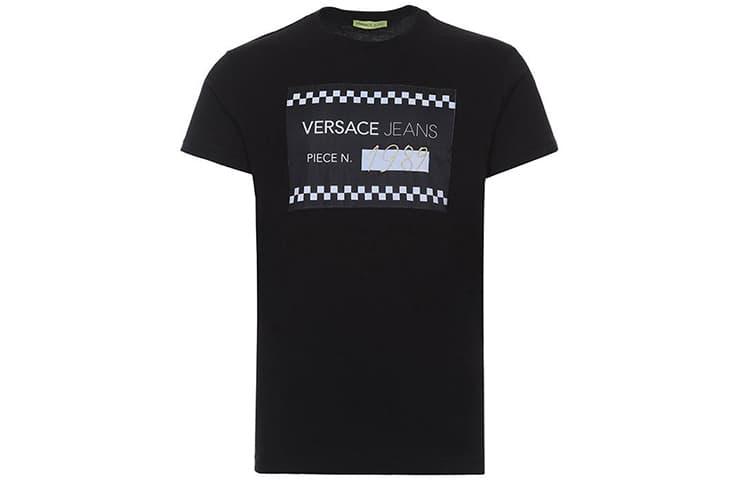 Футболка VERSACE JEANS COUTURE Мужские черные футболки - изображение 1