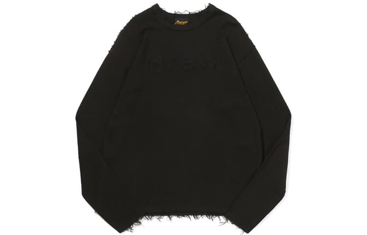 Футболка Drew House logo FW21 Reverse Terry Secret Ls Tee Black Secret T - изображение 1
