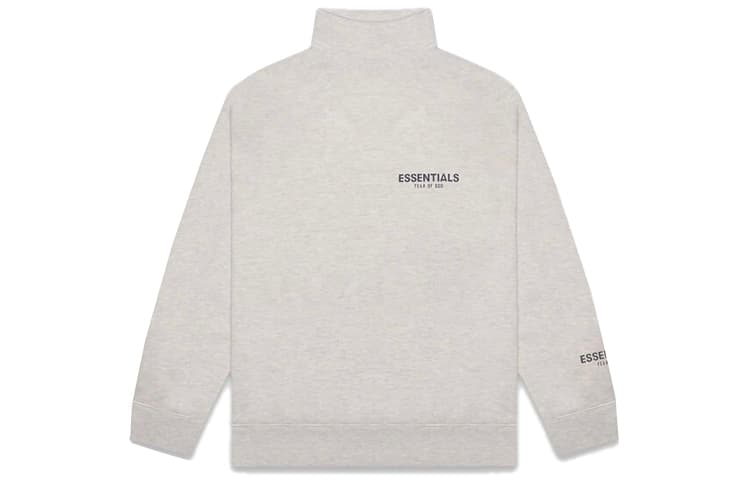 Кофта Fear of God Essentials FW20 Mock Neck Sweatshirt Heather Oatmeal - изображение 1
