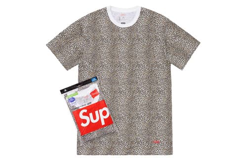 Футболка Supreme SS19 Supreme x Hanes Leopard Tagless Tees (2 Pack) T - изображение 1