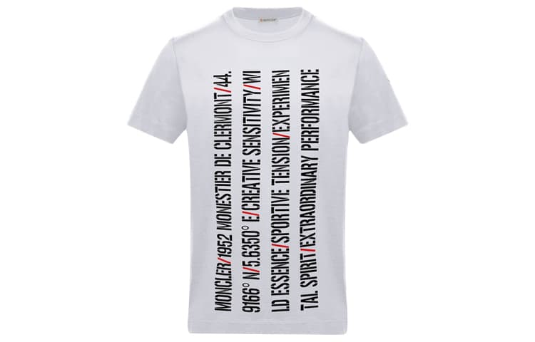 Футболка Moncler T-Shirt White - изображение 1