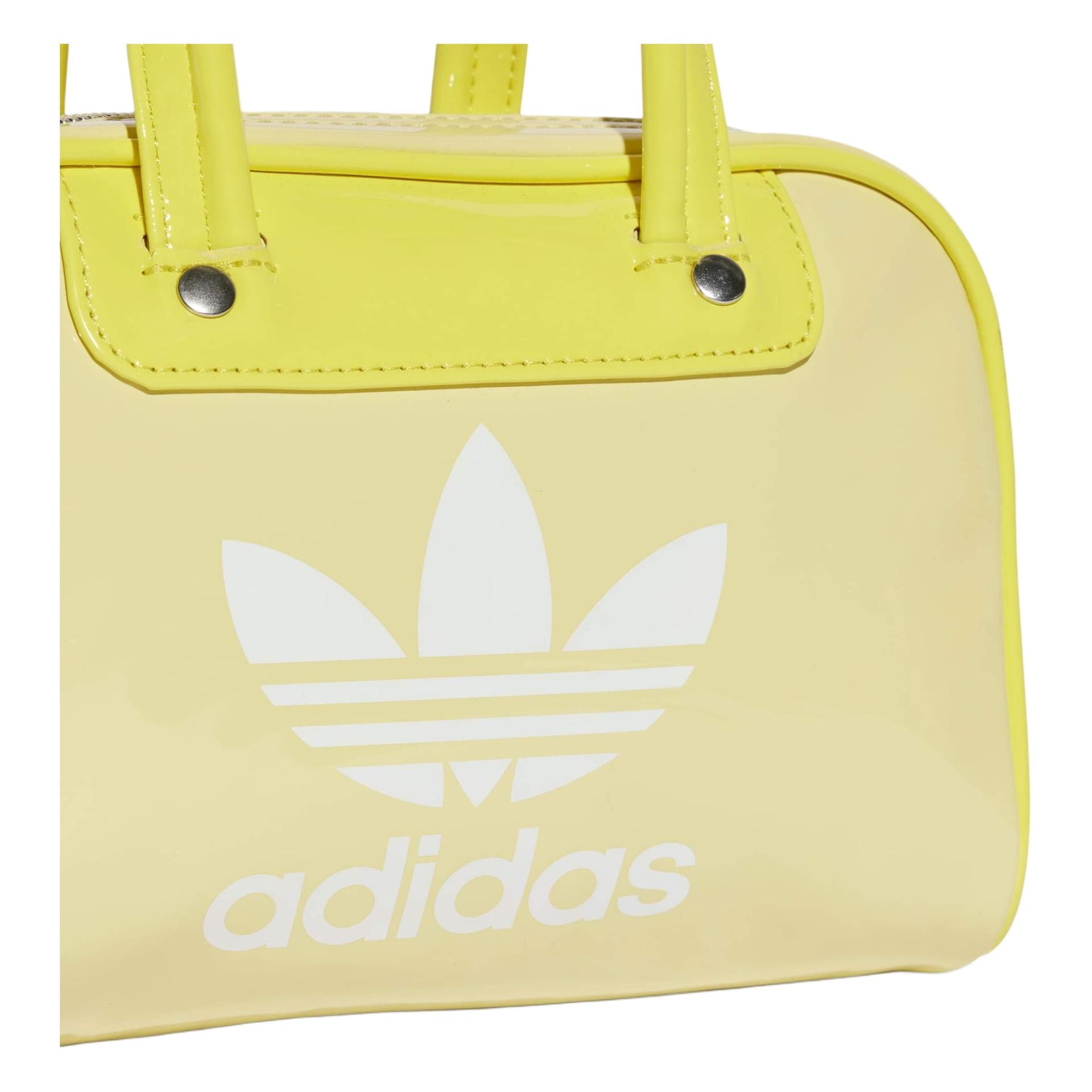 Сумка Adidas Originals Adicolor Полиуретан Bowling Bag Сумка через плечо Мини Сумка для женщин Розовый Желтый - изображение 4