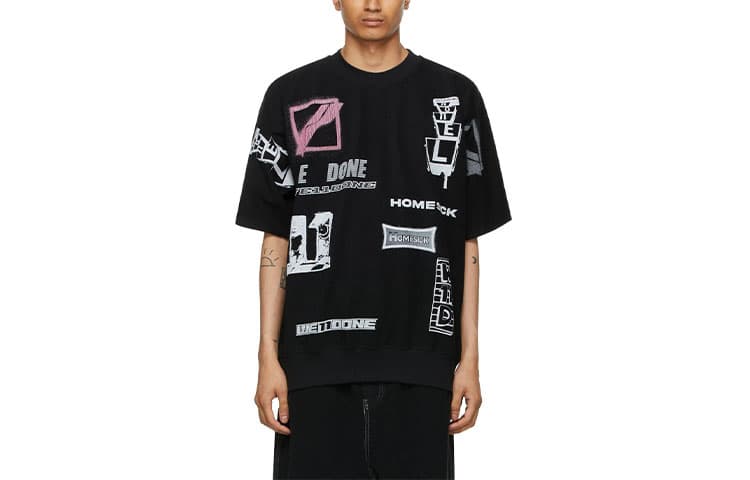 Футболка WE11DONE SS21 Graphic All Over LogoT - изображение 1