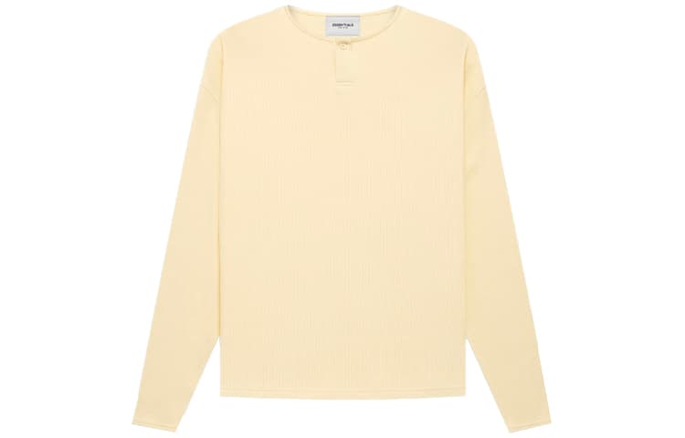 Футболка Fear of God Essentials FW21 Thermal Henley Ls ButtercreamCream T - изображение 1