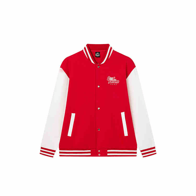 Бомбер 361° Sports Life Collection Бейсбольная куртка Мужская Новогодняя Красная - изображение 1