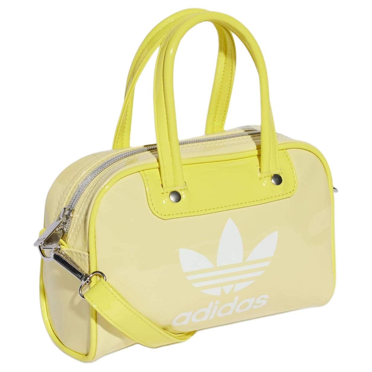 Сумка Adidas Originals Adicolor Полиуретан Bowling Bag Сумка через плечо Мини Сумка для женщин Розовый Желтый - изображение 2