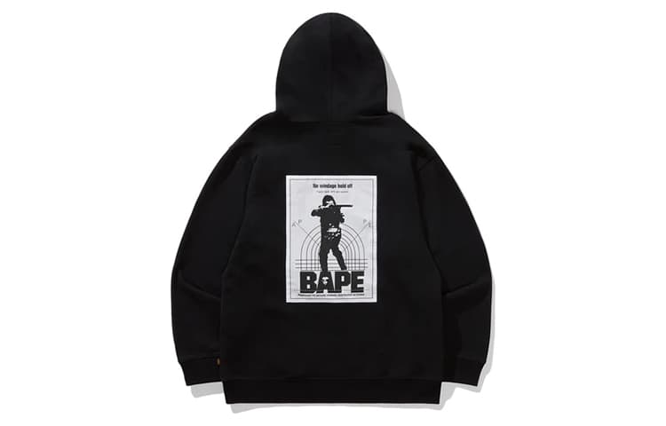 Худи BAPE x ALPHA INDUSTRIES Logo - изображение 1