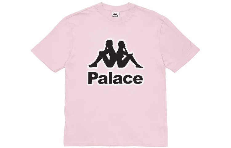 Футболка PALACE x Kappa T-shirt Pink LogoT - изображение 1