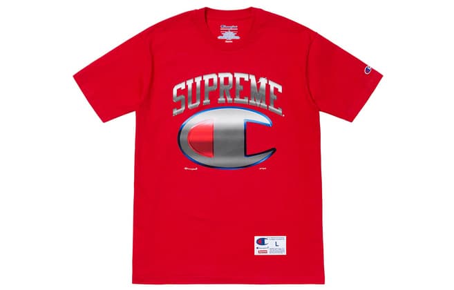 Футболка Supreme x Champion SS19 Tee Red - изображение 1