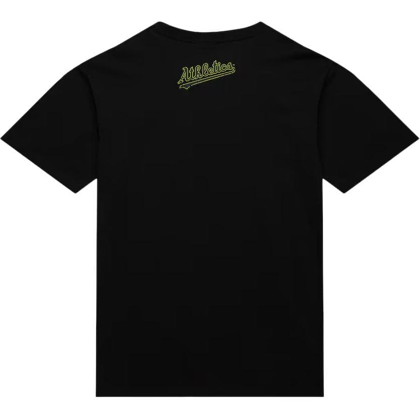 Футболка Mitchell Ness x MLB Rickey Henderson Oakland Athletics Neon Pop Player T - изображение 2